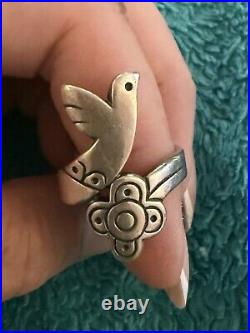 Retired James Avery La Paloma Long Wrap Bird Ring