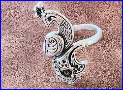 Retired James Avery Large Size 12 Peacock Ring RARE Piece
