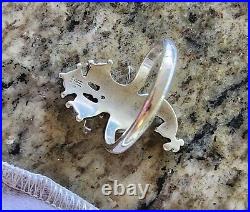 Retired James Avery Large Size 12 Peacock Ring RARE Piece