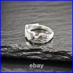Retired James Avery Let Love Soar Sterling Silver Ring Size 4 3/4