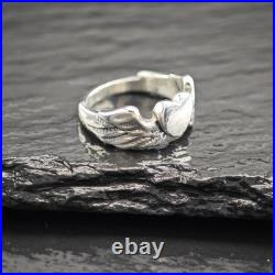 Retired James Avery Let Love Soar Sterling Silver Ring Size 4 3/4 Retired James Avery Let Love Soar Sterling Silver Ring Size 4 3/4