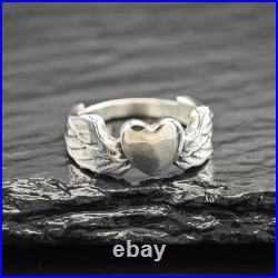 Retired James Avery Let Love Soar Sterling Silver Ring Size 4 3/4