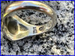 Retired James Avery Lion Head Ring Size 5 Sterling Silver