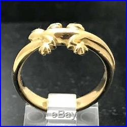 Retired James Avery Lizard Gecko Ring Sz 7 1/2 14K Yellow Gold. 585