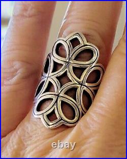 Retired James Avery Long Tracery Ring Size 7.5 BEAUTIFUL Piece