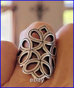 Retired James Avery Long Tracery Ring Size 7.5 BEAUTIFUL Piece