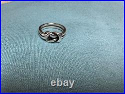 Retired James Avery Lovers Knot Sterling Silver 925 Ring Size 5