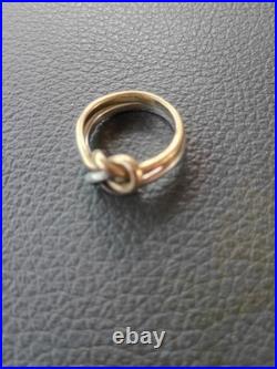 Retired James Avery Lovers Knot Sterling Silver 925 Ring Size 8.5