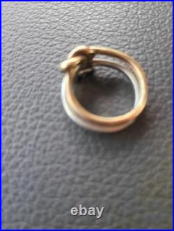 Retired James Avery Lovers Knot Sterling Silver 925 Ring Size 8.5