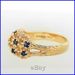 Retired James Avery Margarita Ring 14KY withSapphires Size 7