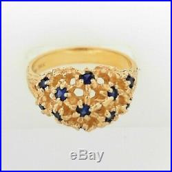 Retired James Avery Margarita Ring 14KY withSapphires Size 7