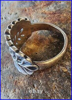 Retired James Avery Mimosa Leaf Band Ring Neat Piece Sterling Silver