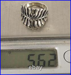 Retired James Avery Mimosa Leaf Ring Sterling Silver Sz 6.25