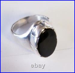 Retired James Avery Onyx Oval Sterling Silver Ring