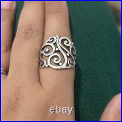 Retired James Avery Open Sorrento Ring in sterling silver