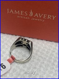Retired James Avery Open Spring Butterfly Ring Silver 925