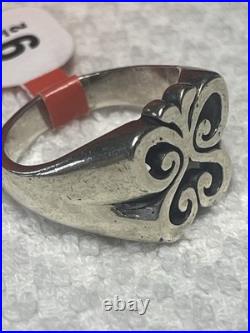 Retired James Avery Open Spring Butterfly Ring Silver 925