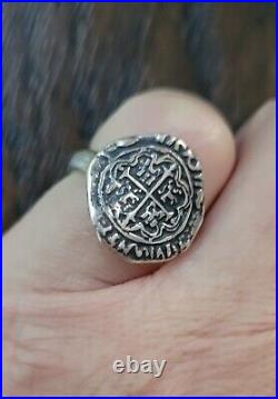 Retired James Avery Pieces Of Eight Ring Size 6