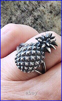Retired James Avery Pineapple Ring Size 7 NEAT Piece