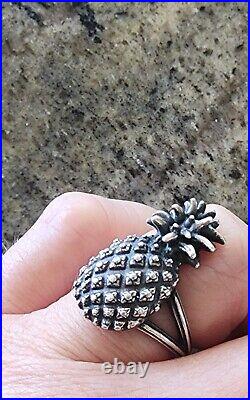 Retired James Avery Pineapple Ring Size 7 NEAT Piece