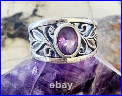 Retired James Avery Purple Amethyst Vines Ring Size 9