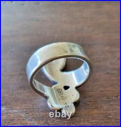 Retired James Avery RARE 60th Anniversary La Paloma Bird with Flower Ring Size 7