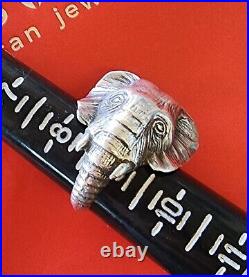 Retired James Avery RARE Elephant Head Ring Size 9 VINTAGE Neat Piece
