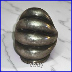 Retired James Avery RARE Scalloped Dome Ring Size 6.5 Heavy, Neat Piece
