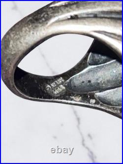 Retired James Avery RARE Scalloped Dome Ring Size 6.5 Heavy, Neat Piece