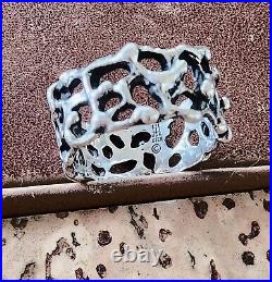 Retired James Avery RARE Size 8 Textured Honeycomb Openwork Ring NEAT Piece