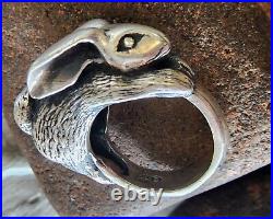 Retired James Avery Rabbit Ring HTF! Size 7 Sterling Silver SO CUTE