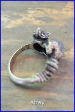 Retired James Avery Raccoon Wrap Around Ring Size 6 Sterling Silver