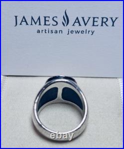 Retired James Avery Raised Fleuree Cross Ring Size 8