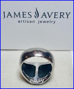 Retired James Avery Raised Fleuree Cross Ring Size 8