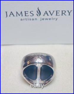 Retired James Avery Raised Fleuree Cross Ring Size 8