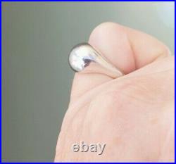Retired James Avery Rare Smaller Dome Ring Size 6 Vintage, NEAT Ring