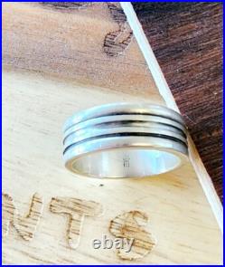 Retired James Avery Ribbed Band Ring Size 10.5
