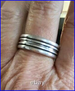 Retired James Avery Ribbed Band Ring Size 10.5