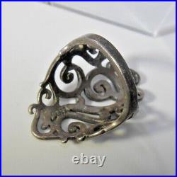 Retired James Avery Rine Sorrento Open Scroll Sterling Silver Size 6.25