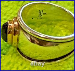 Retired James Avery Ring Onyx 14k Gold 925 Sterling sz7 Pristine vintage