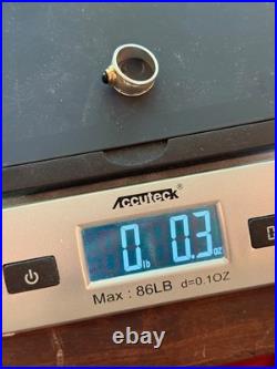 Retired James Avery Ring Onyx 14k Gold 925 Sterling sz7 Pristine vintage
