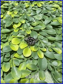 Retired James Avery Rose Blossom Ring 925 Sterling Silver Size 9.5