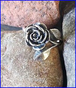 Retired James Avery Rose Flower Ring Size 6.5