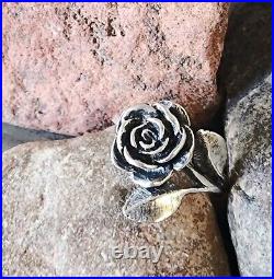 Retired James Avery Rose Flower Ring Size 6.5