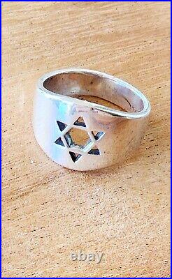 Retired James Avery STAR OF DAVID Band Ring Size 6.5