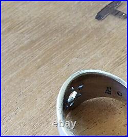 Retired James Avery STAR OF DAVID Band Ring Size 6.5