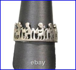 Retired James Avery School Days Sterling Silver Ring Sz 10