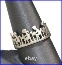 Retired James Avery School Days Sterling Silver Ring Sz 10