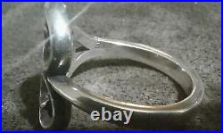 Retired James Avery Scrolled Heart ring Size 7 Timeless Piece. 925