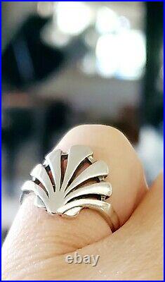 Retired James Avery Shell Ring Size 6 Sterling Silver NEAT Piece